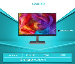 Monitor LED Lenovo L24i-30 IPS 24" FHD 75Hz Eye Care HDMI VGA